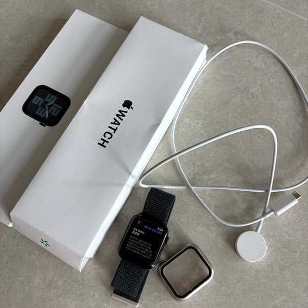 하자 없는 배터리성능 100% SSS급))) 애플워치 se2 44mm