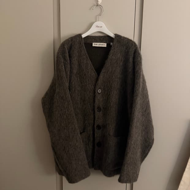 아워레가시 모헤어 가디건 브라운 46