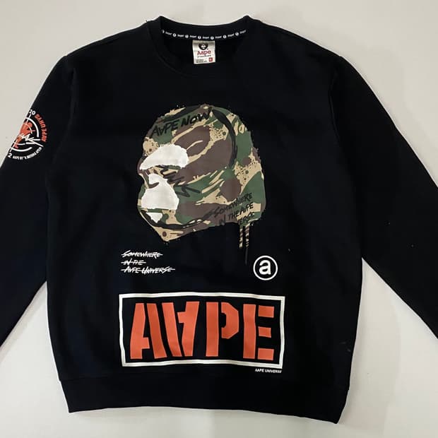 AAPE by A BATHING APE 맨투맨 블랙