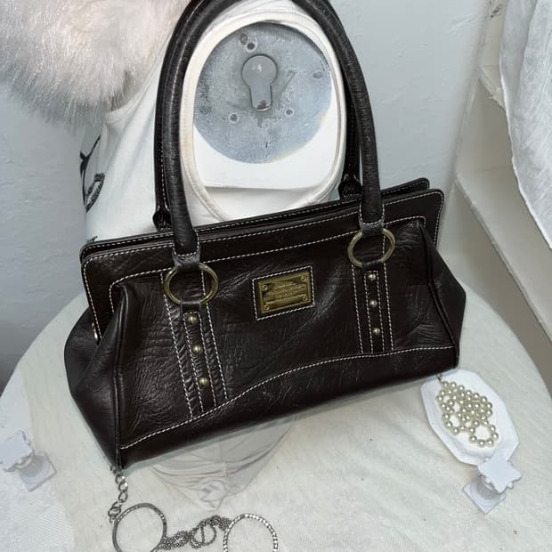 빈티지 브라운 숄더백