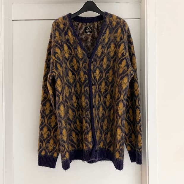 니들스 모헤어 가디건 L