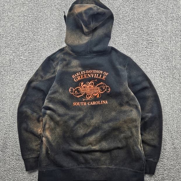 할리데이비슨 다잉워시드 커스텀 스웻 후드집업 ( L ) / 11455