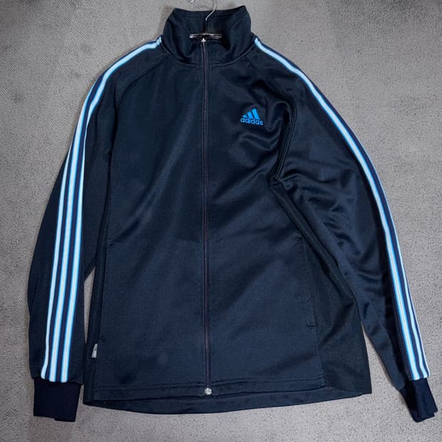 남색 아디다스 져지