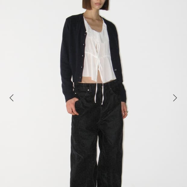 썬번프로젝트 VELVET TAPERED DENIM PANTS