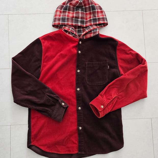 슈프림 supreme 코듀로이 후드셔츠