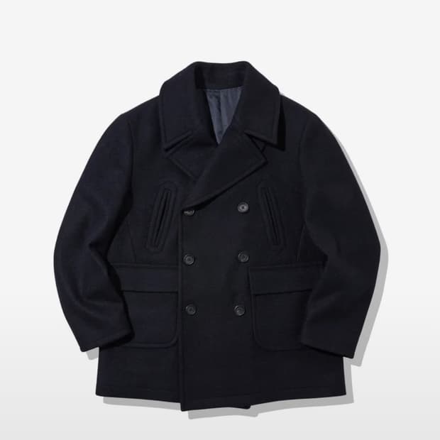 [L] 펜필드 울 피코트 다크네이비