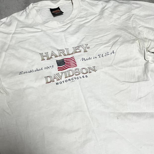 할리데이비슨 자수 반팔 xl