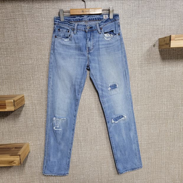 30인치 리바이스 511 빈티지 청바지 화이트 오크 콘데님 아메카지 