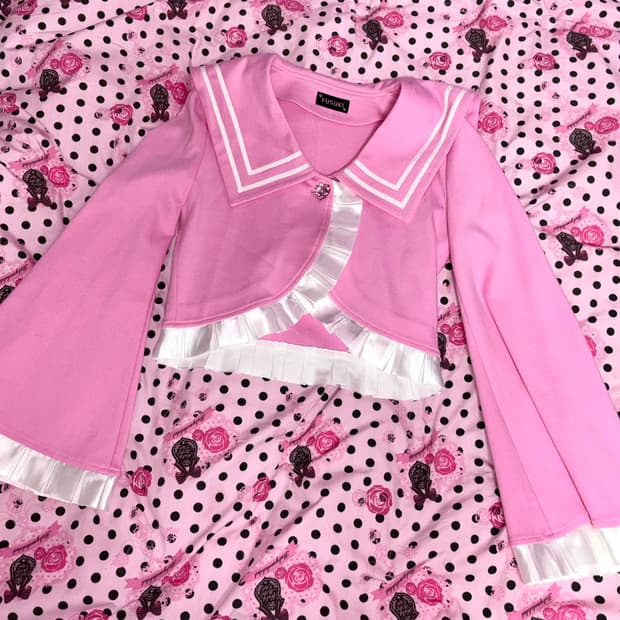 Yusuki 세일러 자켓 핑크