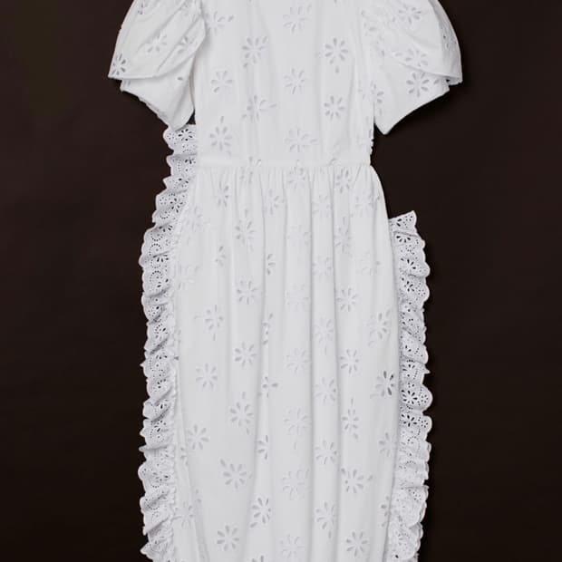 시몬로샤 x H&M 콜라보 아일렛 원피스 38사이즈