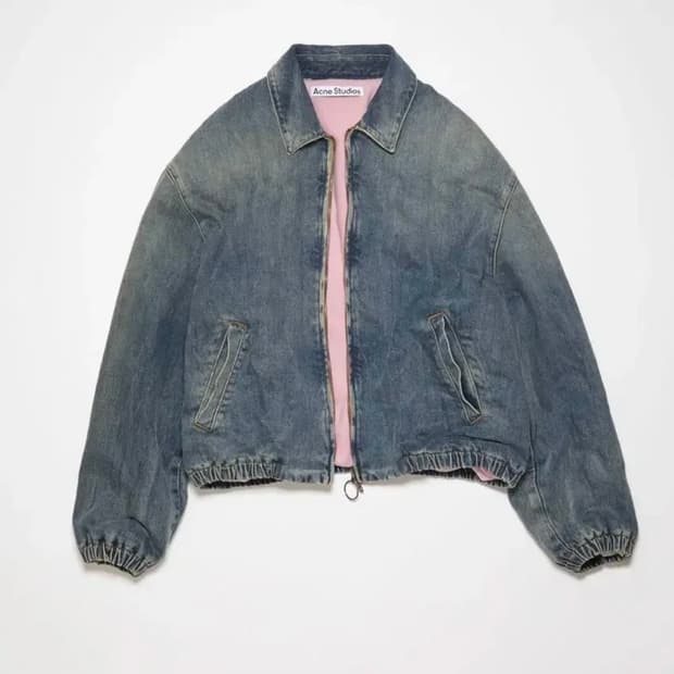 아크네 스튜디오 패디드 데님 봄버 자켓