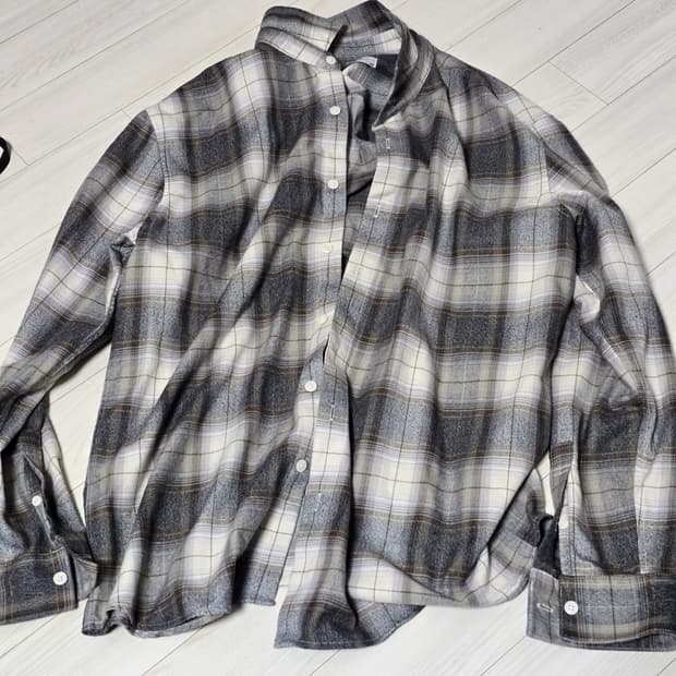 프로젝트 M 엠라리 오라리맛 체크셔츠 xl