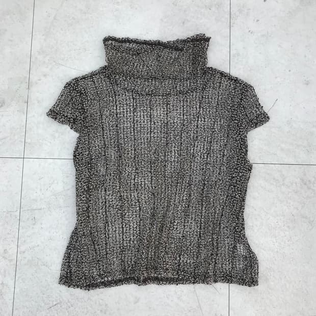 브라운 메쉬 폴라