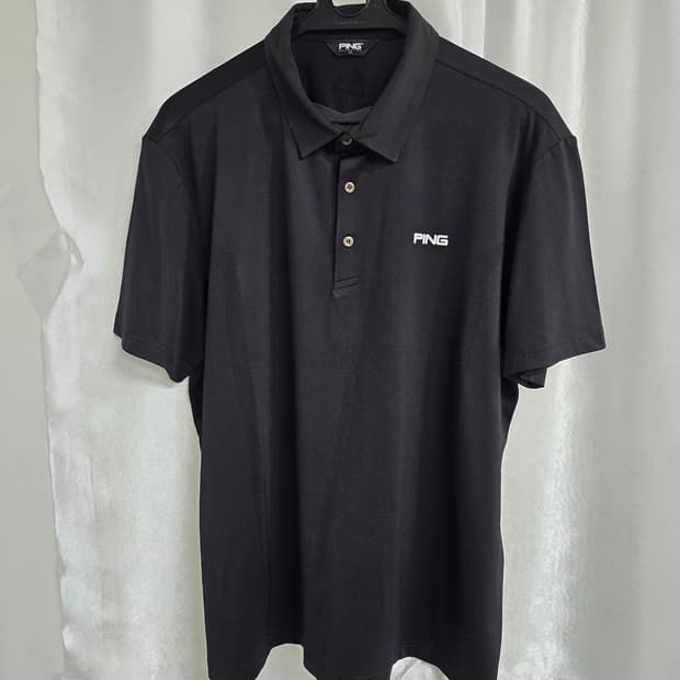 PING 핑 블랙 반팔 폴로티 (1895)