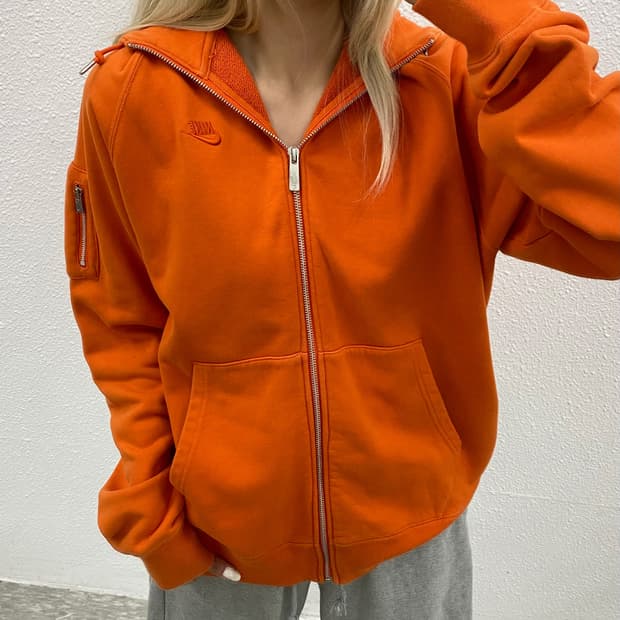 나이키 푸츄라 오렌지 후드집업 XL