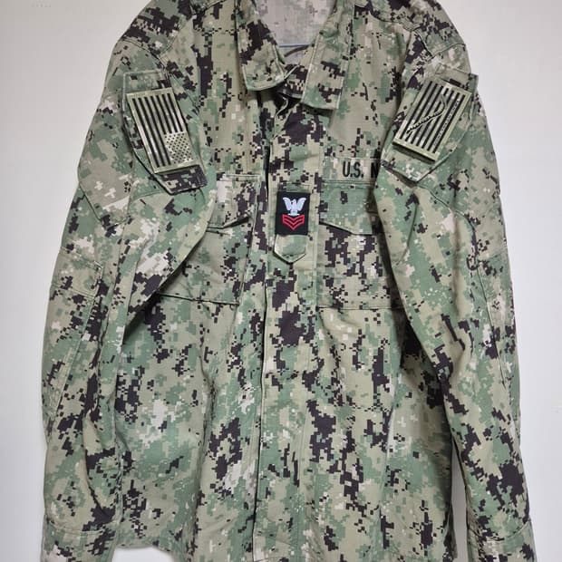 미 해군 NWU III AOR2 상의 풀패치 미디움 롱
