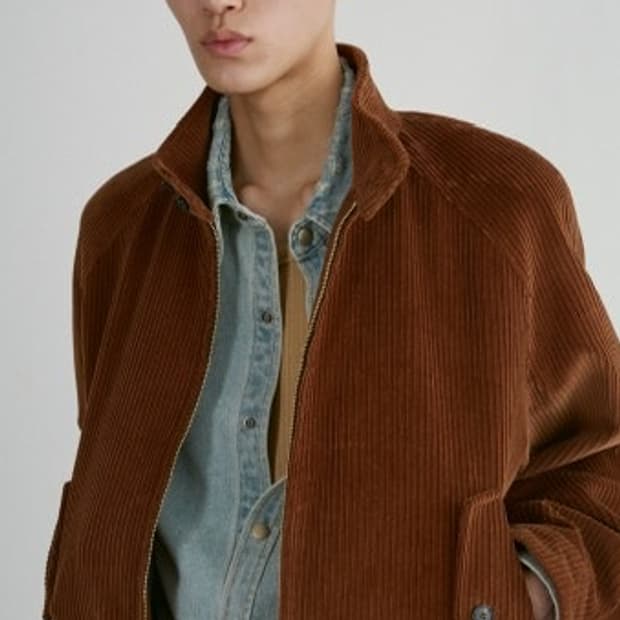 24fw 렉토 코듀로이 해링턴 점퍼 자켓 XL