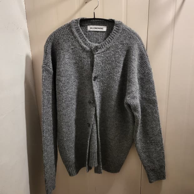 블론드나인 그레이  가디건