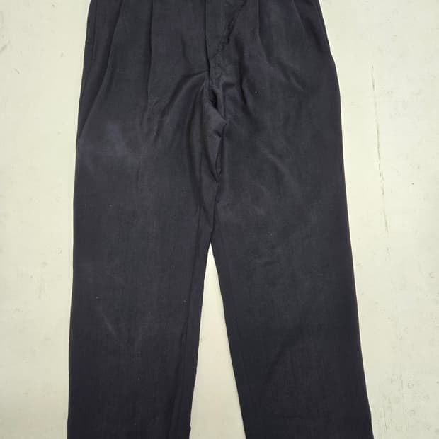 크리스챤 디올 네이비 플리츠 남성 정장 바지