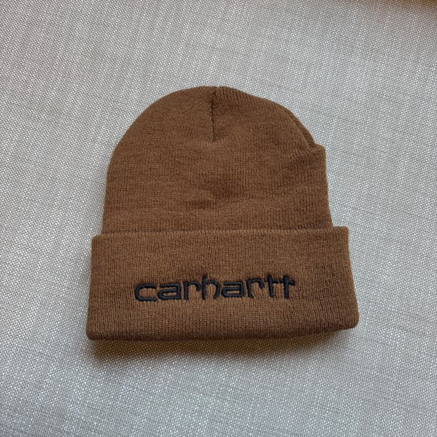 칼하트 아크릴 자수 니트 와치 비니 니트 캡 니트 모자
