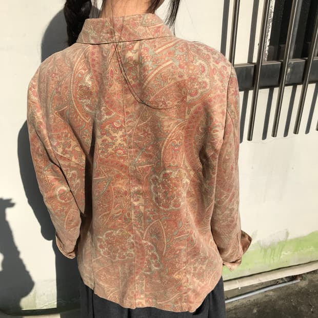 롱샴 페이즐리 빈티지 셔츠