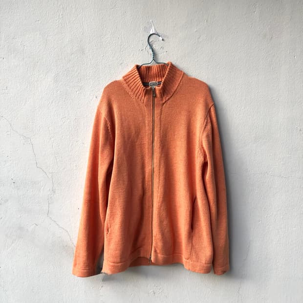 peach coral apricot zip