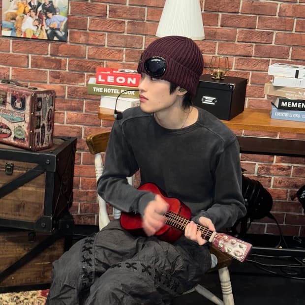 앤더슨벨 두아 레이스 업 팬츠 라이즈 소희 애착바지 