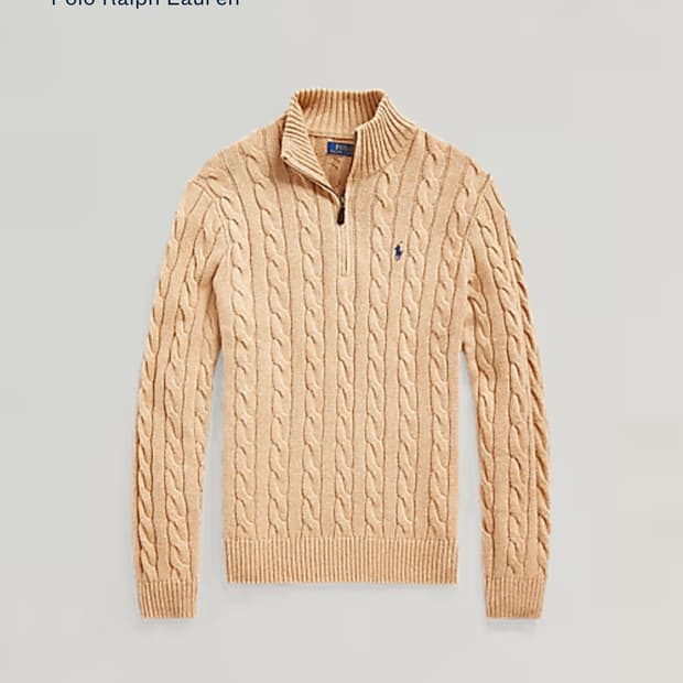 폴로 랄프 로렌 케이블 니트