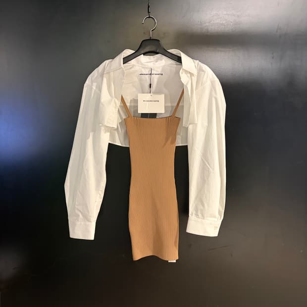 알렉산더왕 에이비 레이어드 셔츠 카미 드레스