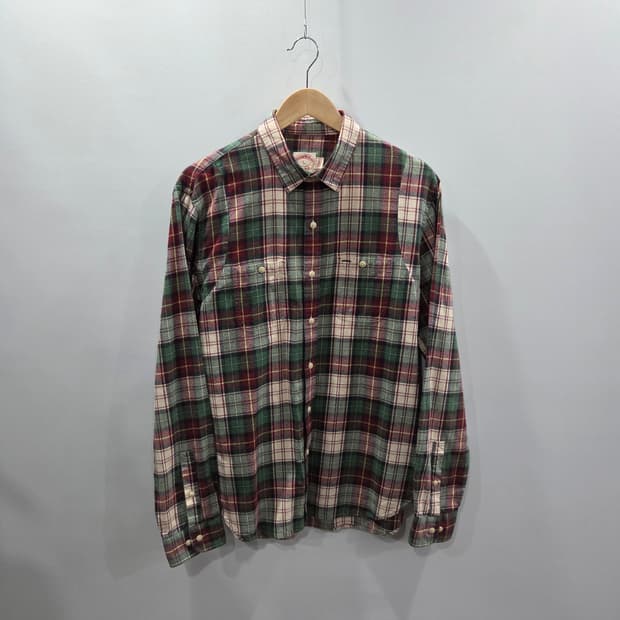 브룩스브라더스 더블포켓 체크셔츠 L 