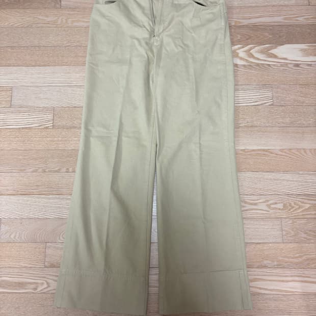 웨이비니스 빈티지 워시드 코튼팬츠 베이지 (3)