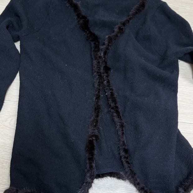 미니 퍼 포인트 가디건