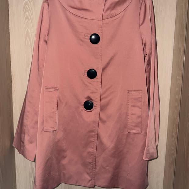 일본 웜핑크 코트 어코드빈티지