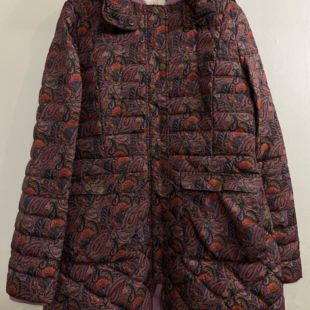 오일릴리 페이즐리 오리털 패딩 자켓