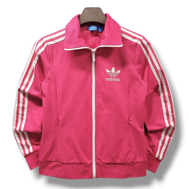 [100] 아디다스 핑크&화이트라인 우먼 립스 유로파 트랙탑 져지