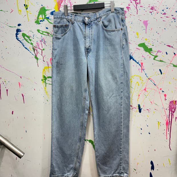 00s 리바이스 릴랙스드핏 505 데님 팬츠 연청 W34 L30