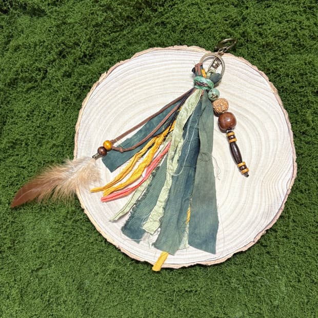 핸드메이드 보헤미안 웨스턴 키링