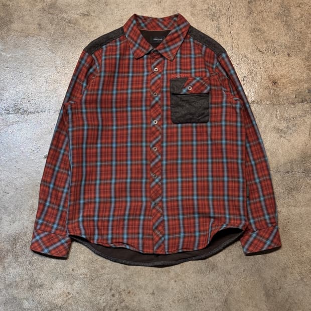 44-66 ) Marmot Plaid Flannel Shirt