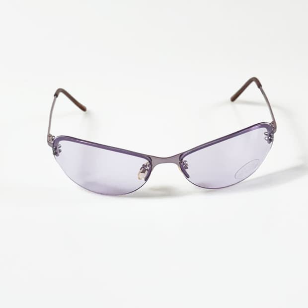90s UNOSOLEIL 무테 캣아이 퍼플 틴트 빈티지 선글라스