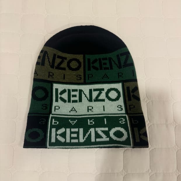 KENZO 멀티 로고 패턴 턴업 비니