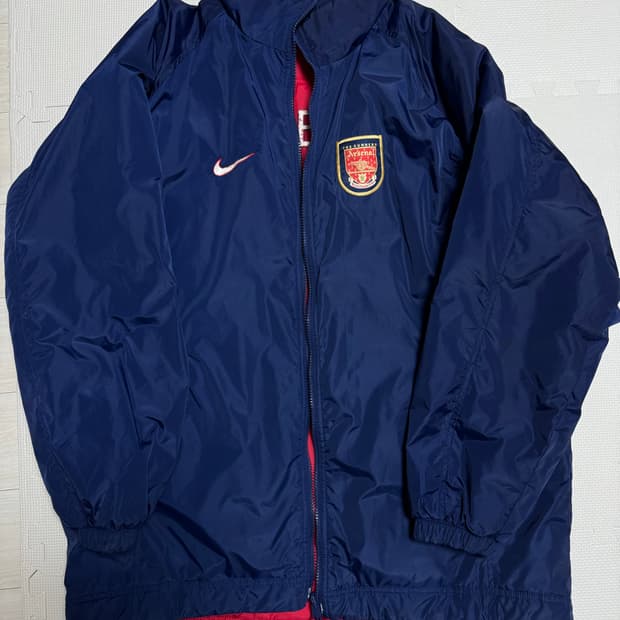 90년대 90s 나이키 아스날 리버시블 벤치자켓
