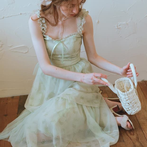Forest fairy camisole layered dress