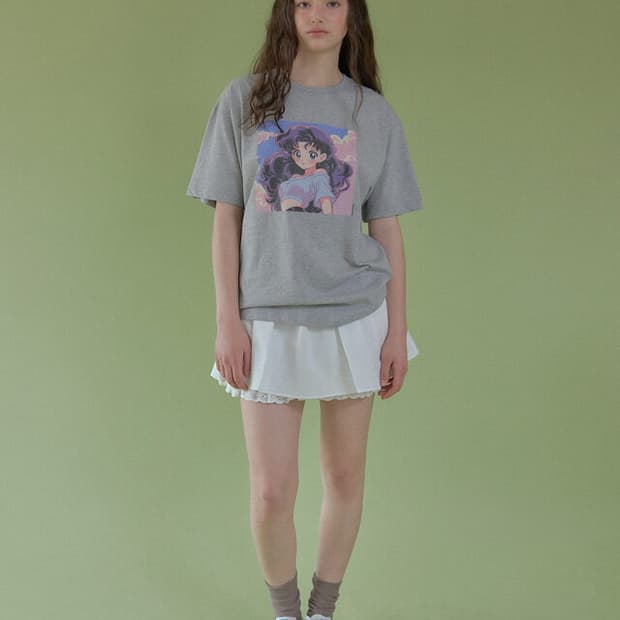 [택O]헤더먼트 레이스 플레어 스코트