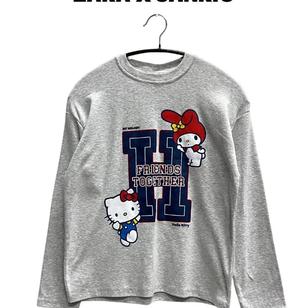 ZARA 헬로키티 롱 슬리브