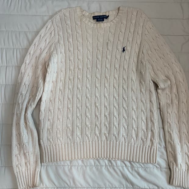 폴로 아이보리 니트