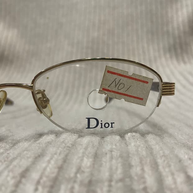 00s Christian Dior 크리스찬 디올 빈티지 골드 메탈 콤비