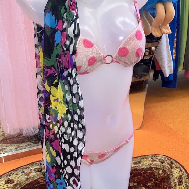 rainbow leopard scarf