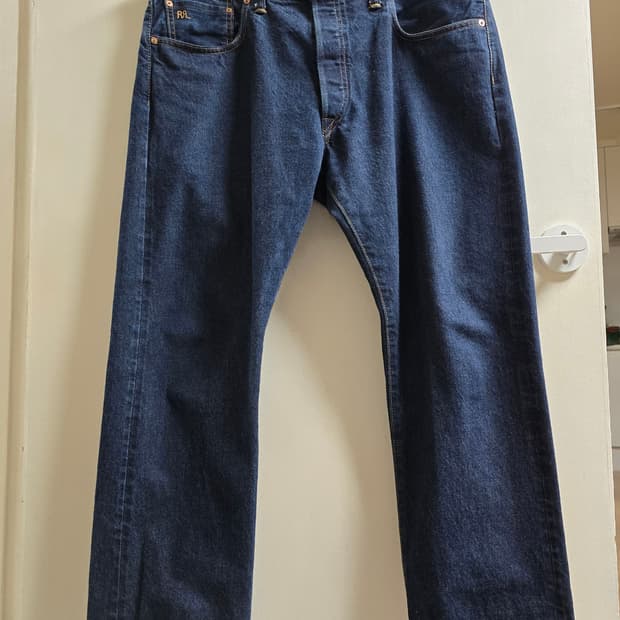 38×32(총장 97) RRL 슬림핏 셀비지 데닌