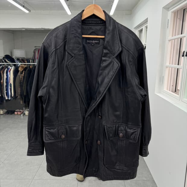 입생로랑 가죽 자켓 