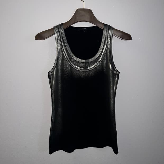 2009 GUCCI 골드 브러쉬 탱크탑 by Frida Giannini